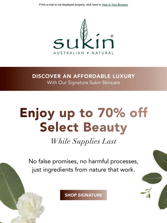 Shop Savings On Select Skin + Hair + Body