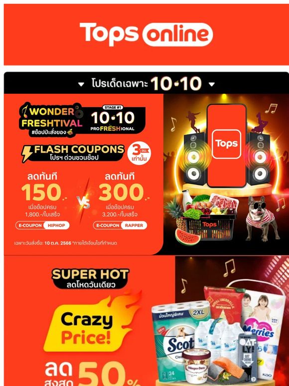 Tops Online TH ⚡️ FLASH COUPON วันเดียวเท่านั้น! ⚡️ Milled