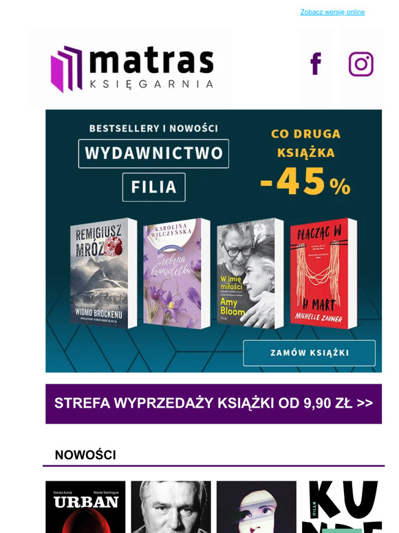 Nowości i bestsellery Wydawnictwa Filia📚