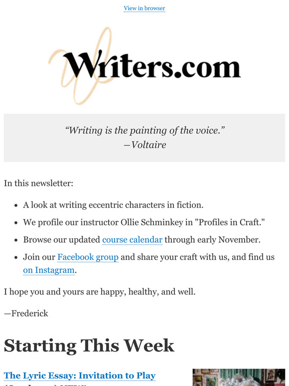An Odd Duck: Writing Eccentric Characters
