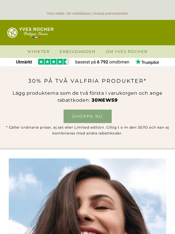 30% på två valfria produkter*.