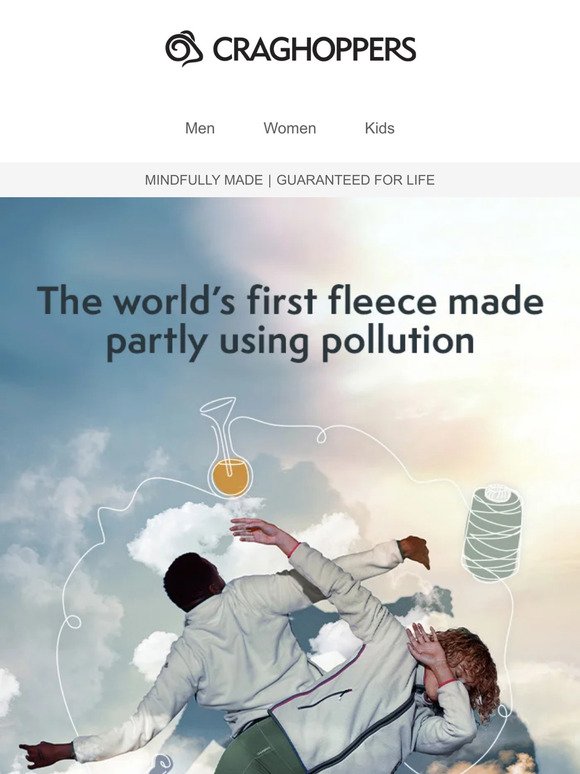 The world’s first fleece made partly using pollution