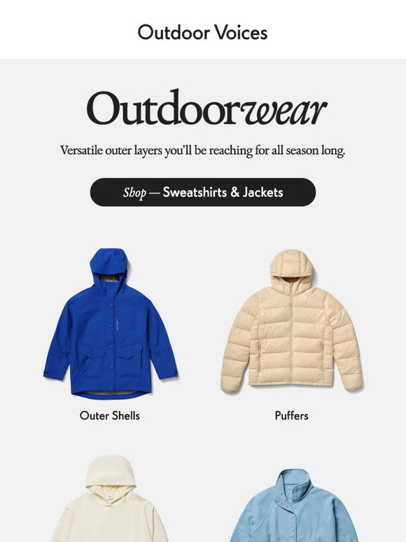 Outdoor Voices Email Newsletters: Shop Sales, Discounts, and Coupon Codes
