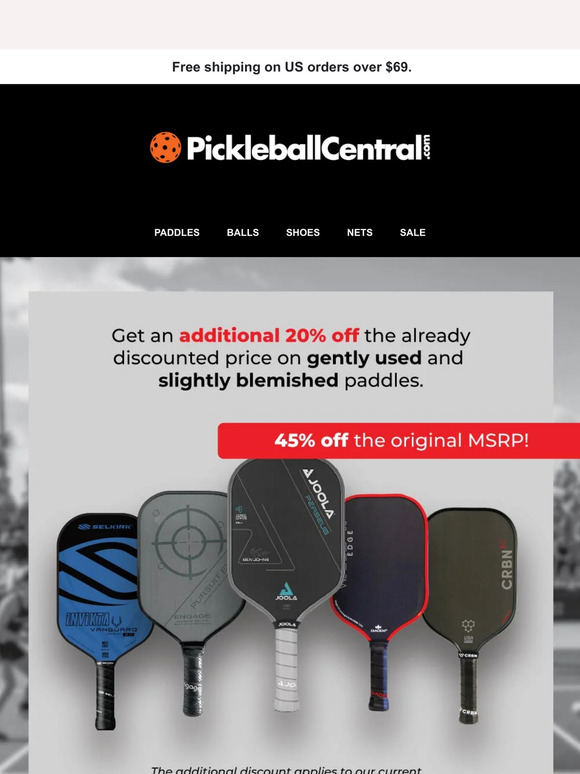 Pickleball Central Sale on Used Paddles Save 45! ⚡ Milled