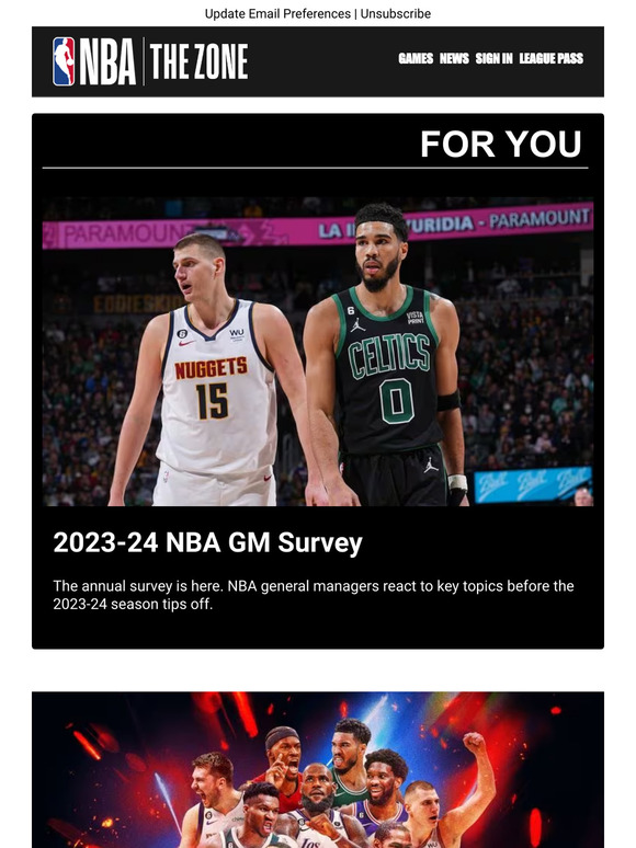 nba league pass au 202324 NBA GM Survey Season Preview Analysis