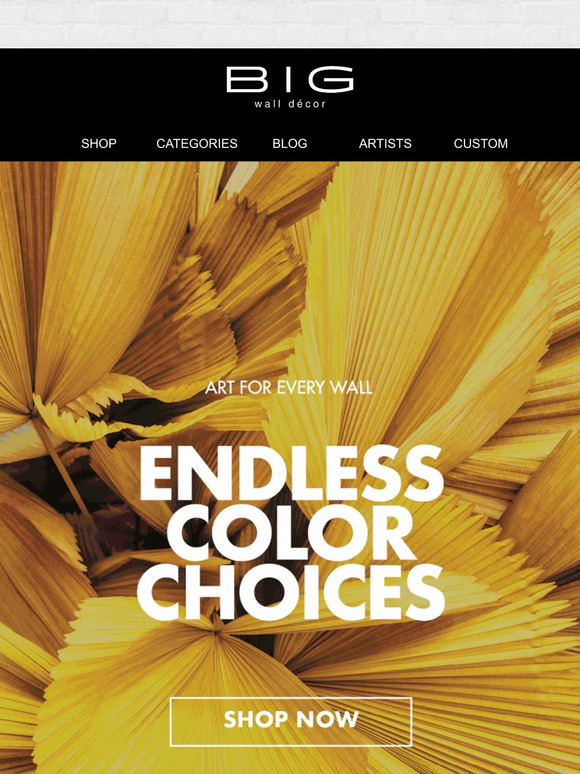 BIG Wall Décor Your walls just got a lot more colorful 🌈 Milled