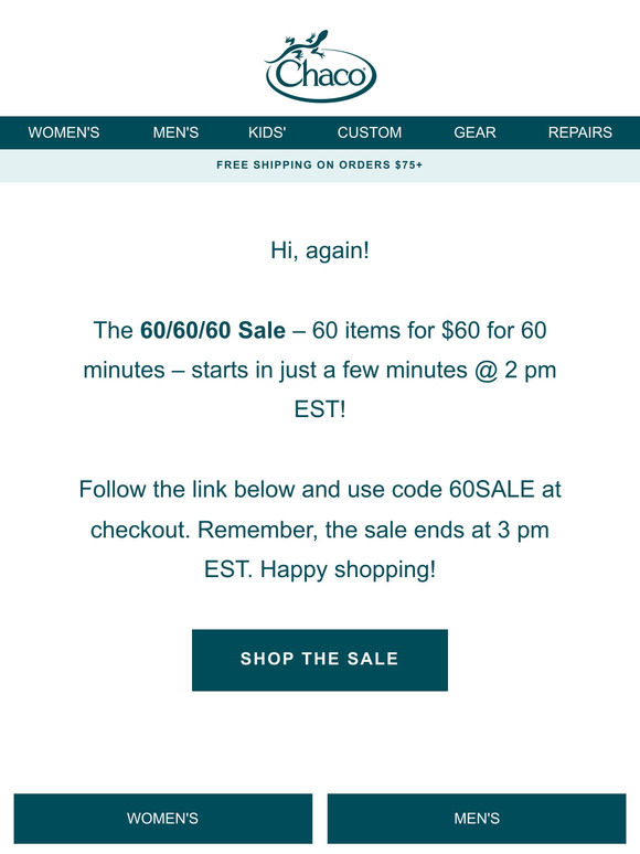 Ready, set, shop! 60 items, 60 minutes, $60