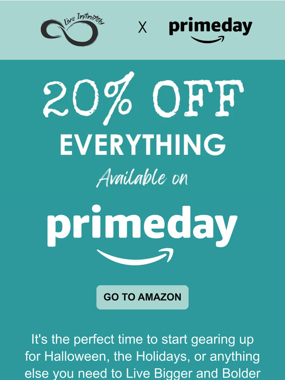 🌟 Prime Day Special: 20% Off Live Infinity!