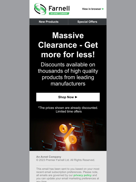 Massive Clearance - Get more for less!