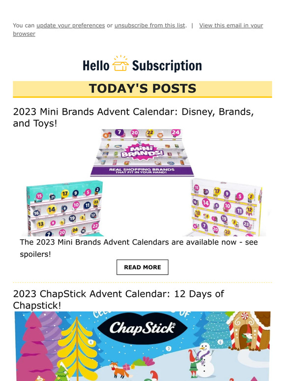 💌 Hello Subscription! Reviews, Spoilers, & Deals! 💌