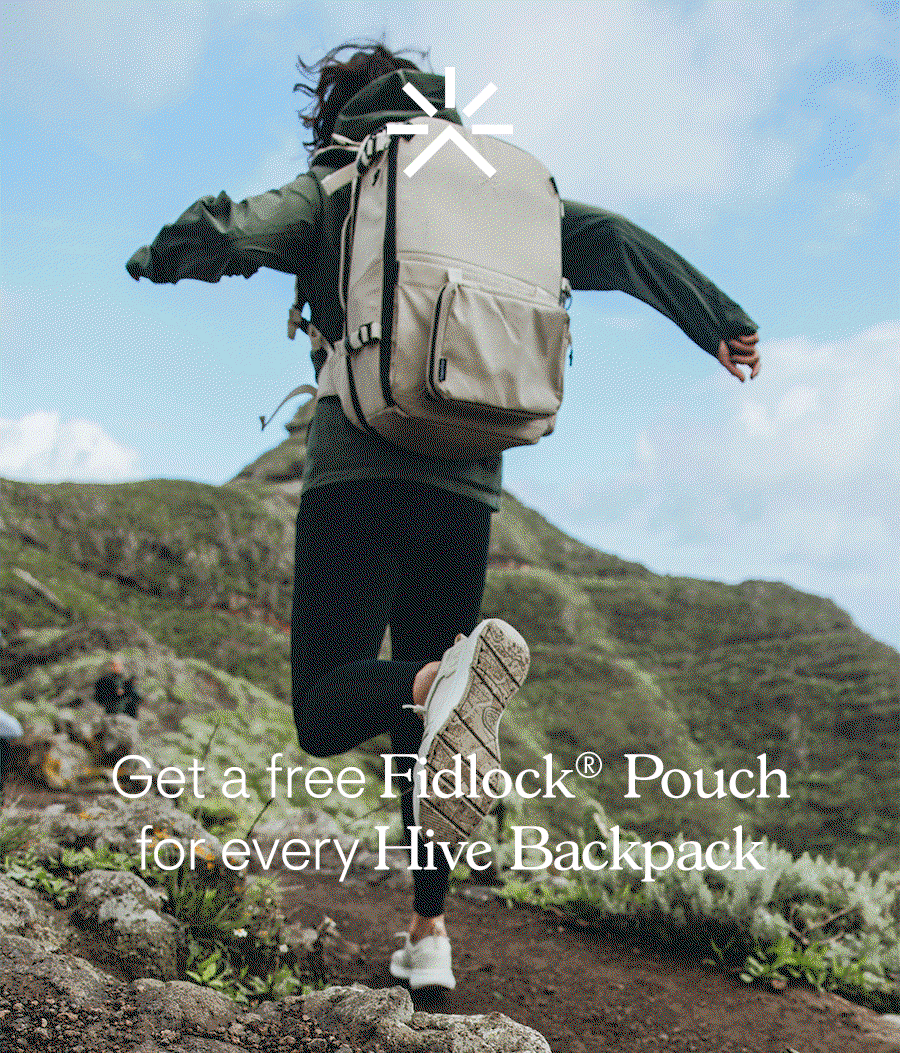 Get a free Fidlock® Pouch for every Hive Backpack