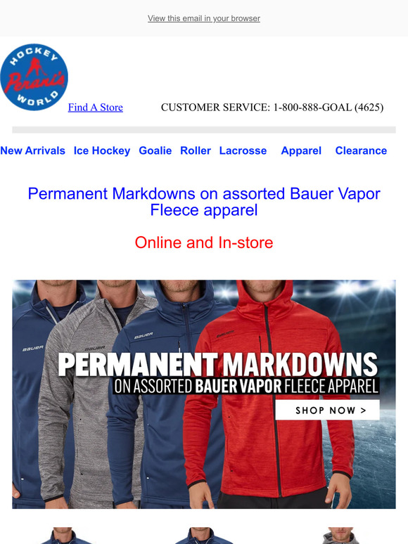 Hockey World Permanent Markdowns Milled