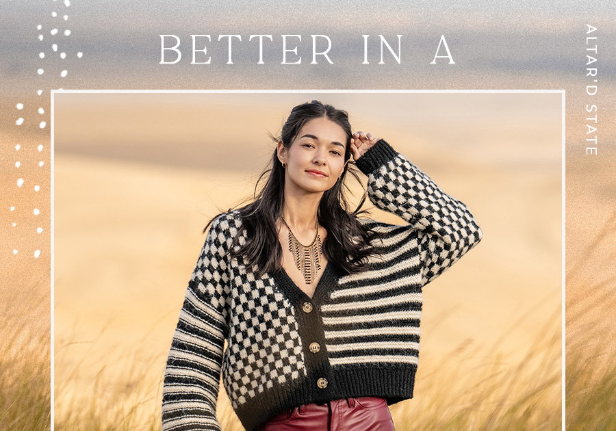 The Claudia Checkered Cardigan