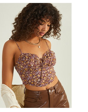 The Hollis Floral Corset Top