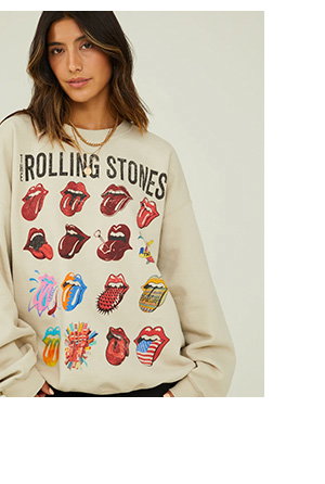 The Rolling Stones Oversized Sweatshirt