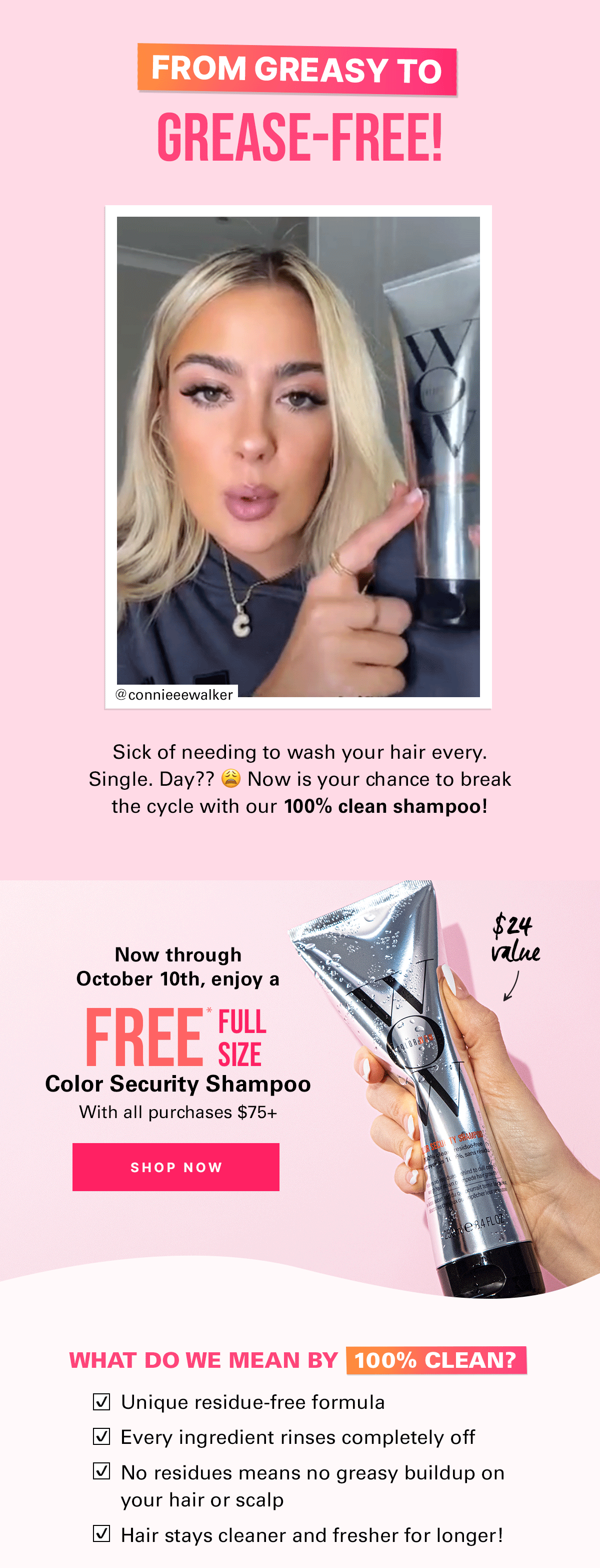 Color Wow 🚿 How to go longer between wash days Milled