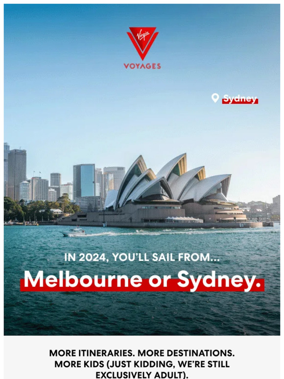 Virgin Voyages Australia 2024 voyages are here 🇦🇺 Milled