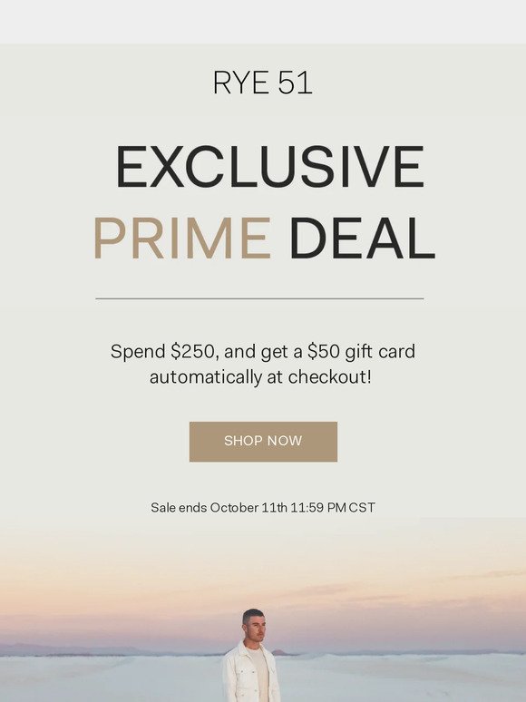 Our Exclusive Prime Deal is LIVE