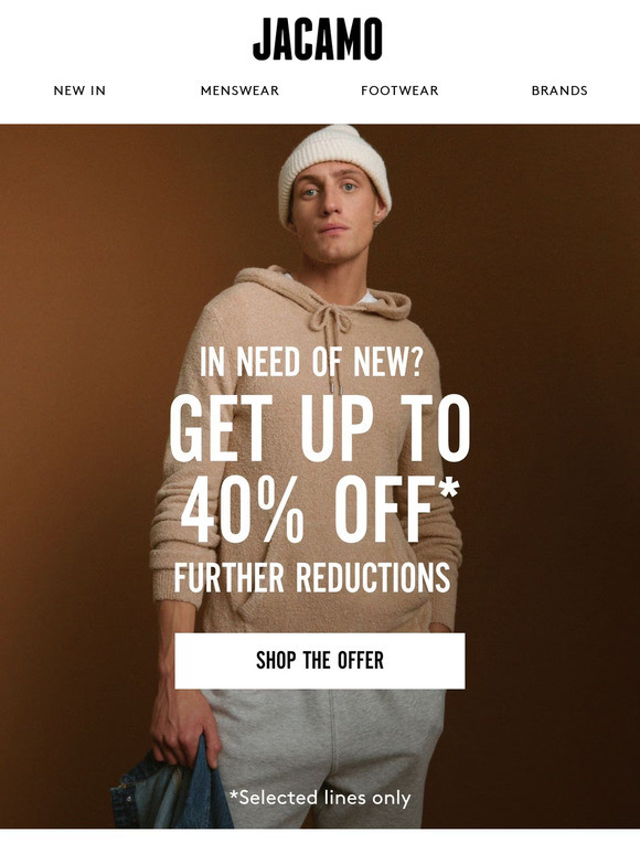 Up to 40% off just got better 😱