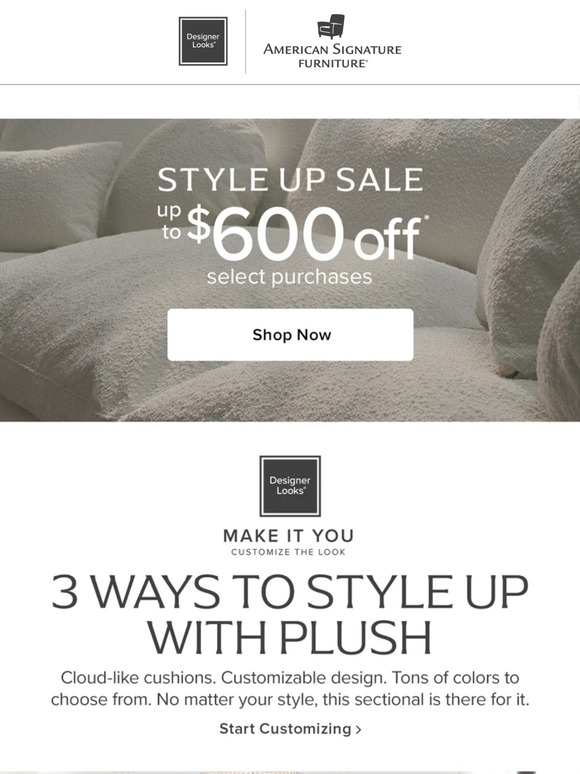 American Signature Furniture Copy these looks. Milled