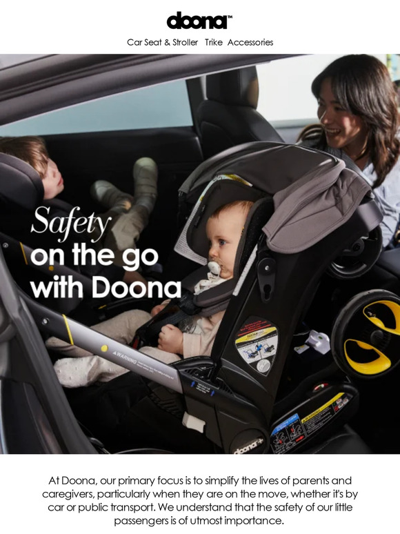Safety on the go with Doona 💛