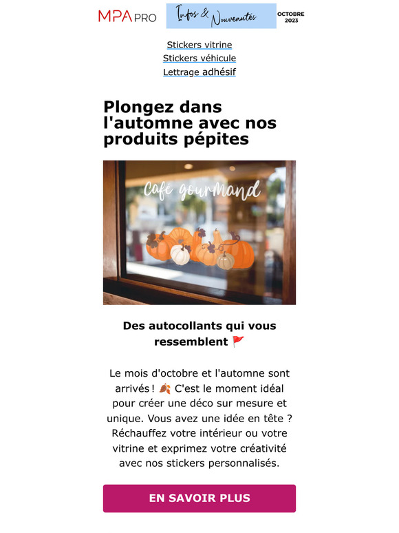 Vos stickers sur mesure 🍂