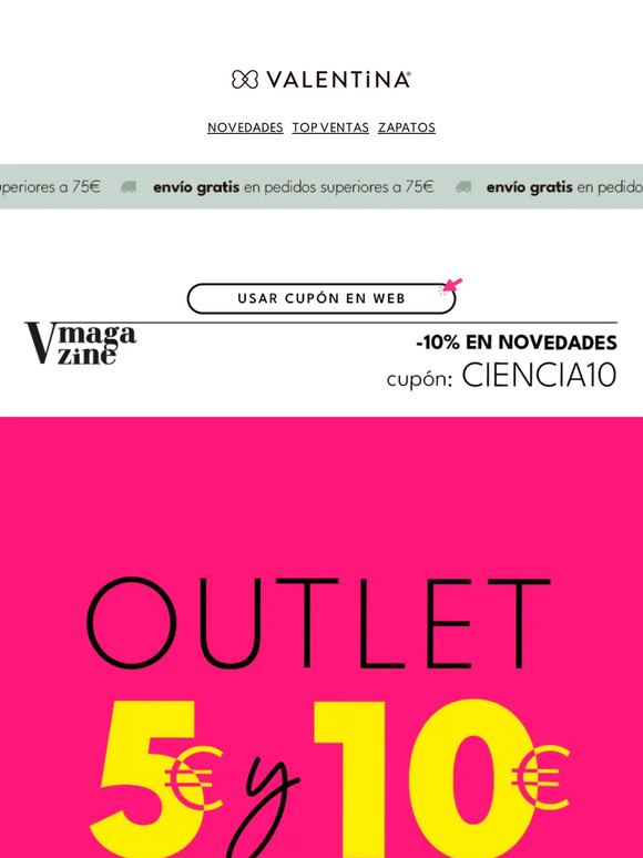 ¿Aún no lo sabes? 🤯 OUTLET 5€ y 10€