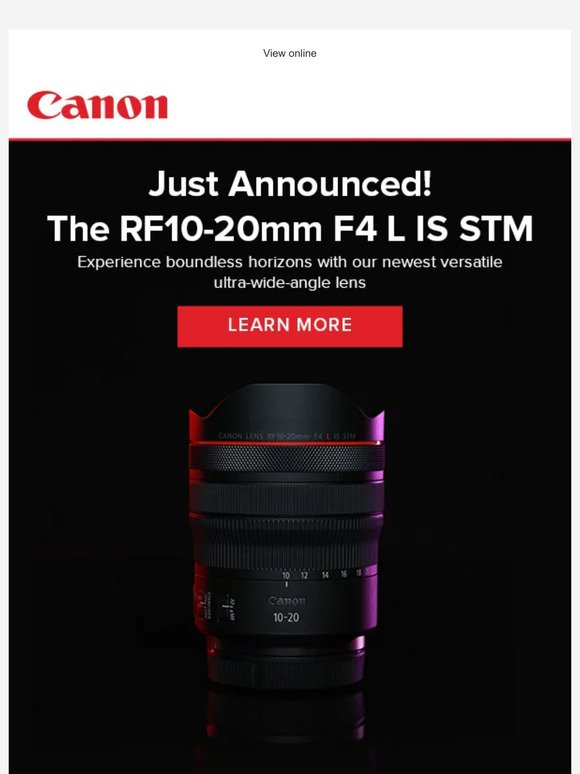 Introducing the newest ultra-wide-angle lens the RF 10-20mm F4L IS STM!