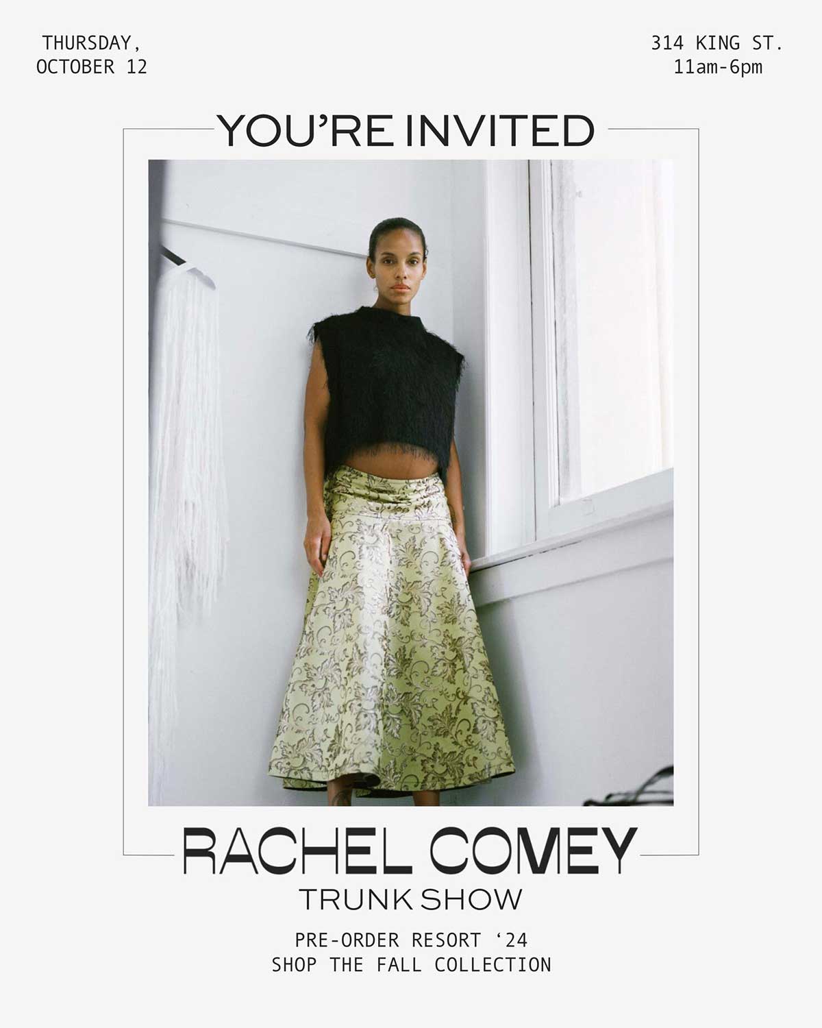 Hampden Clothing Don t Forget Join Us For A Rachel Comey Trunk