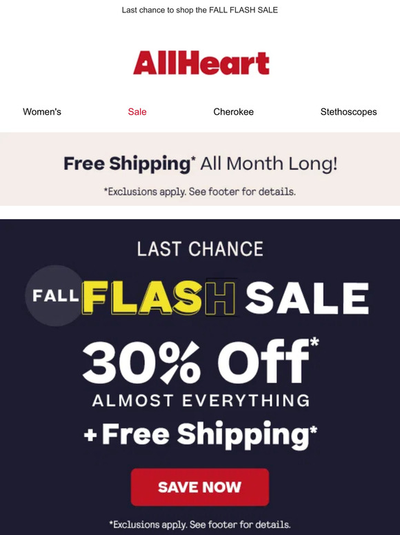30% off ends tonight!