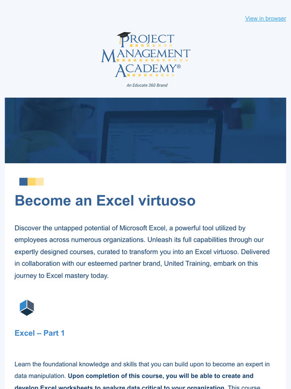 Become an Excel virtuoso 📊