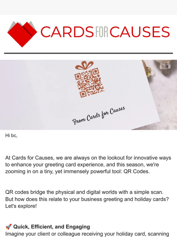 Cards for Causes 📱 Unveiling the Power of QR Codes in Your Business