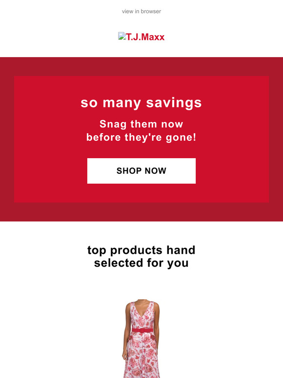 TJ Maxx Your styles are selling out QUICKLY! Milled