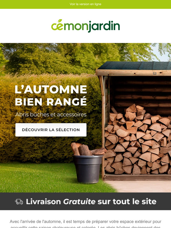 L'automne bien rangé : Abris-bûches