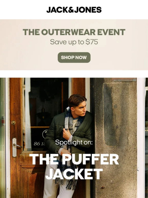 JACK & JONES CANADA Spotlight on The Puffer Jacket Milled