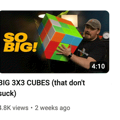 BIG 3x3 CUBES (That don't suck)