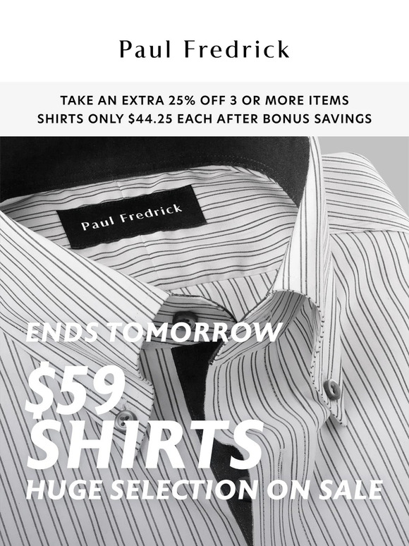 Men's Monogrammed Dress Shirts – Paul Fredrick