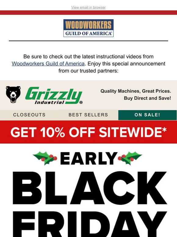 Save 10% off Sitewide on Grizzly.com