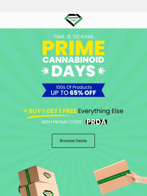 🚨 Last chance: Prime Cannabinoids Day Sale!