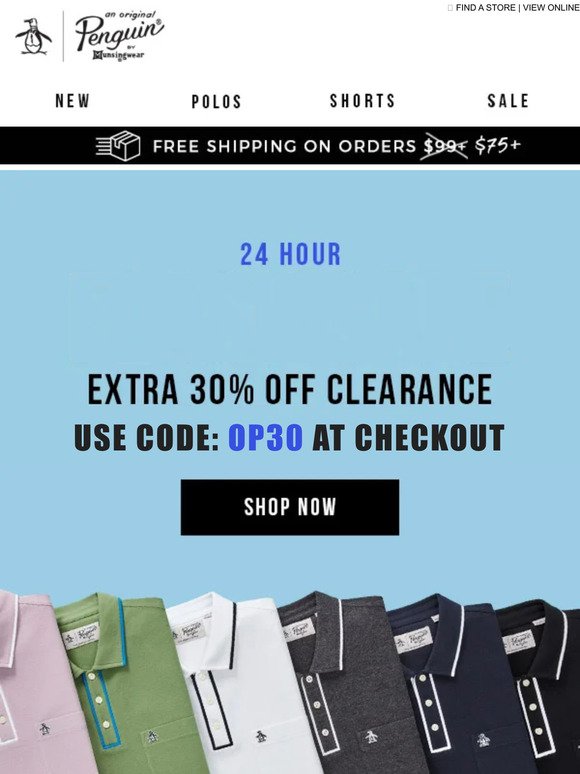 ⚡️24 HOUR FLASH SALE: Extra 30% Off Clearance ⚡️