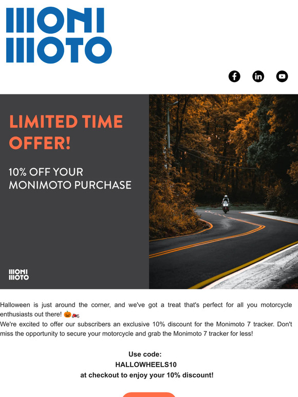 🎃 Spooky Savings: Get 10% off your Monimoto tracker!