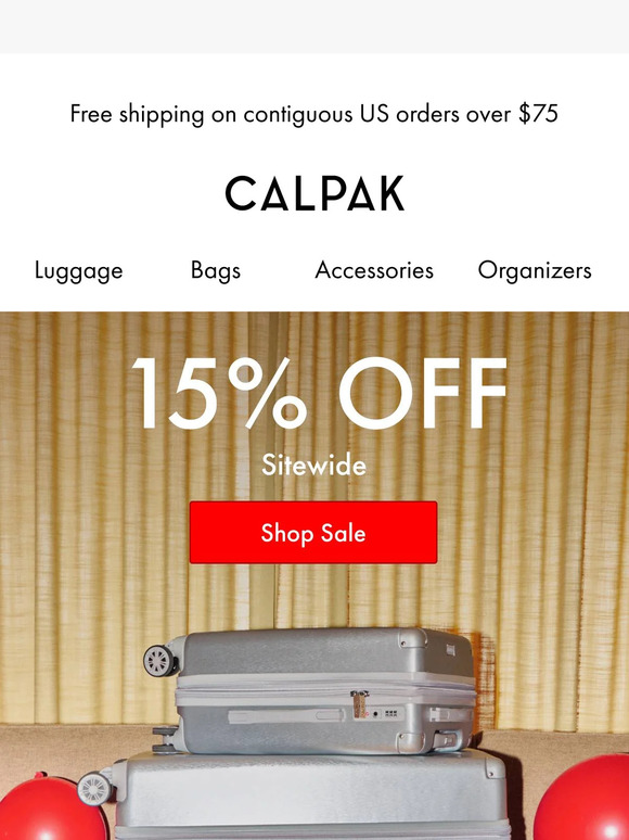CALPAK Travel Celebrate With 15 Off Sitewide 🎊 Milled