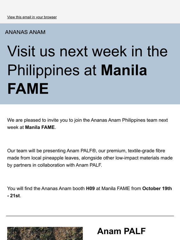 Visit us at Manila FAME