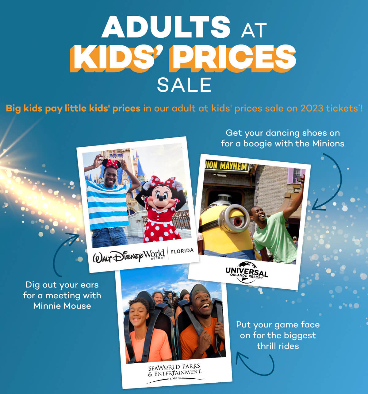 Attraction Tickets UK SAVE in our 2023 Adults at Kids' prices sale