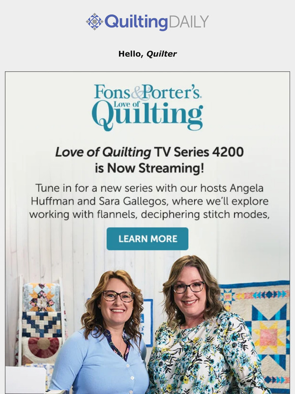 Quilting Daily Cozy Up with Love of Quilting Series 4200 🍂 Milled