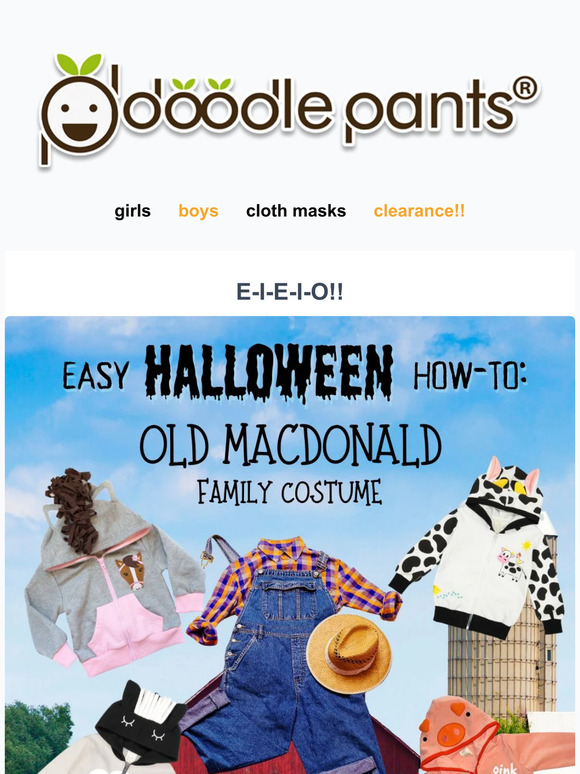 Family costume idea from Doodle Pants!