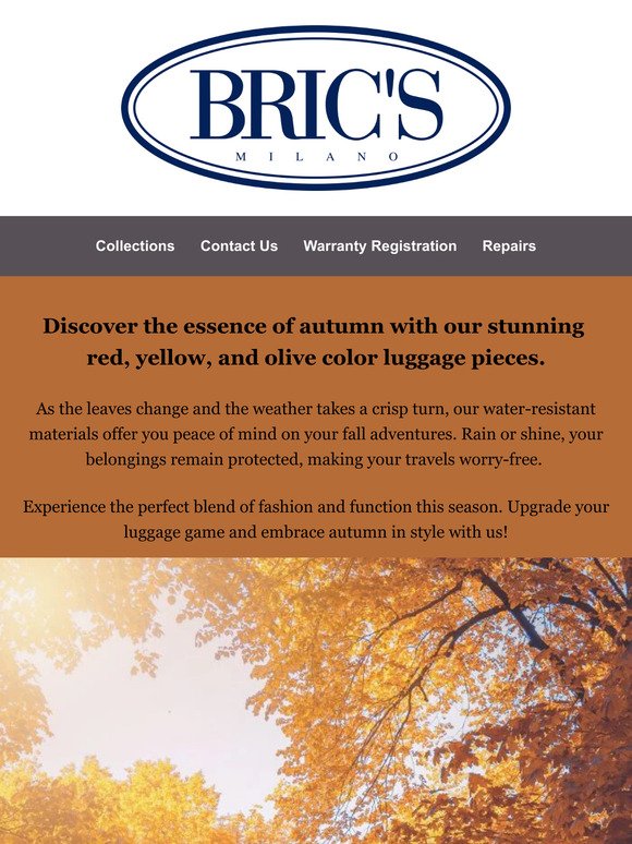 🍂 Explore Autumn in Style with Bric's Milano 🍂