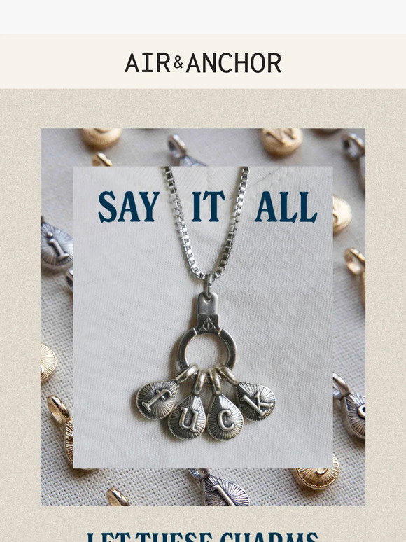 Air & Anchor Initial Here Milled