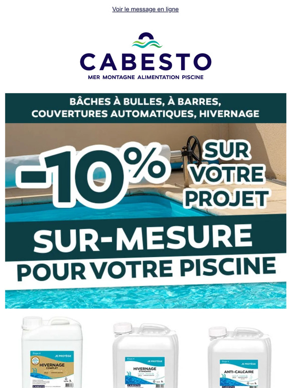 Sur-mesure pour votre piscine. -10% sur votre projet !