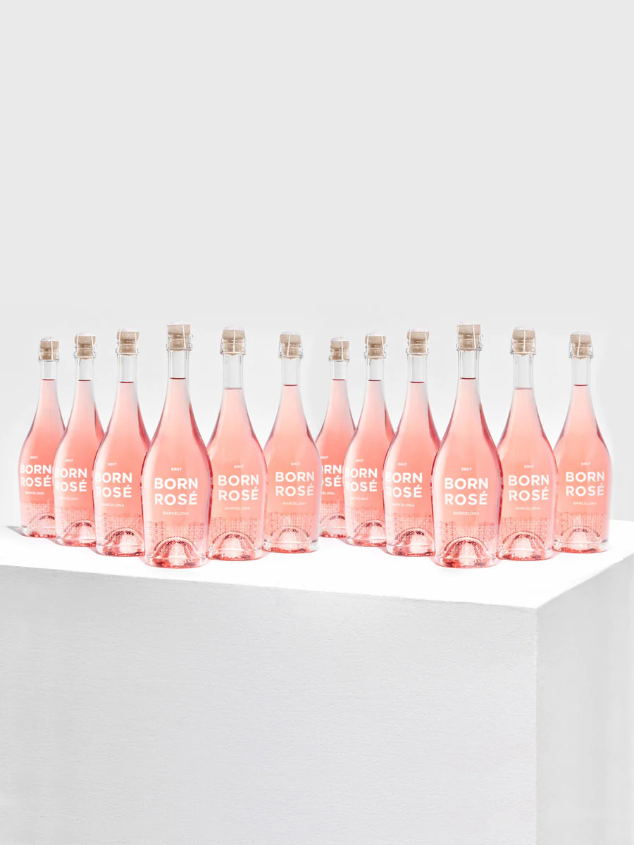 Image of 12 bottles of BORN ROSÉ BRUT Organic